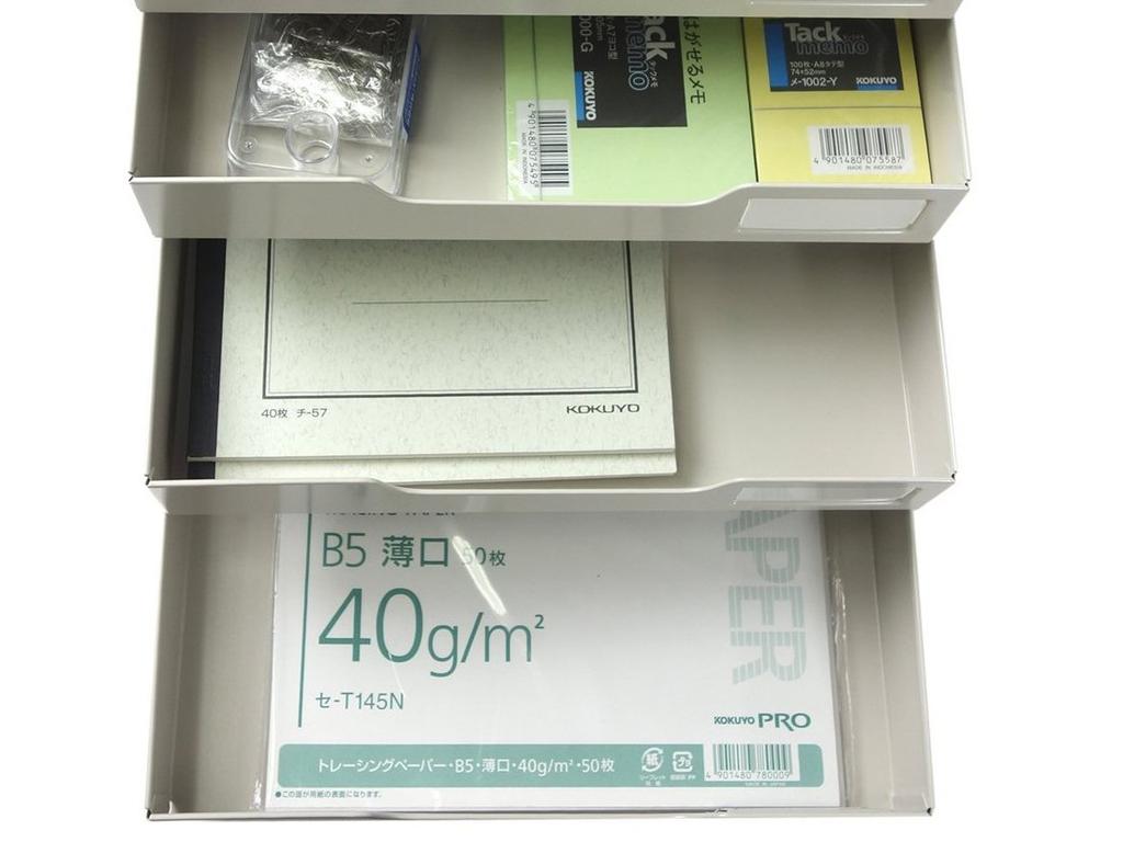 KOKUYO Стальной ящик для писем A4 вертикальный одинарный ящик 3 яруса LC-3M