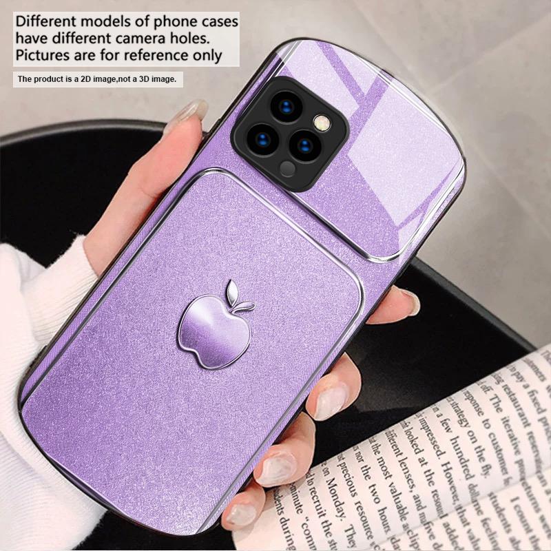 Винтажная серебристая рамка для iPhone 17 16 15 14 13 Plus 12 mini 11 Pro Max XR Xs Max X 7 8 6S 22 20 Эллиптический стеклянный чехол для телефона