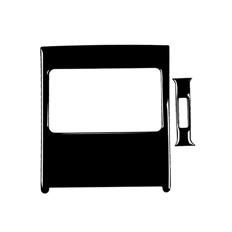 Автоаксессуары Черный лак Мягкий ПВХ пластик Накладка-панель заднего воздуховода для Mercedes Benz C-класса W204 2007-2013