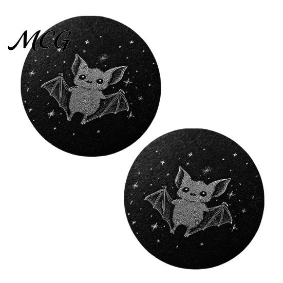 Easy Clean Car Coaster 2PCS Coasters, Decorative Silicone Non-Slip Auto Accessories, Reusable Wear-resistant Stain-Resistant Thermal Pads, for