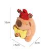 Cute Capybara Car Ornaments Car Dashboard Soft Screen Edge Decor Cartoon Auto Interior Decorations