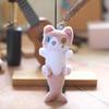 Adorable Plush Cat Keychain With Super Soft Short Plush And Pp Cotton Filling 20cm