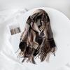 Three Dolphins Women's Plaid Imitation Cashmere Scarf