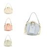 Unisex Pu Mini Circular Bag With Stitching Details For Kids And Toddler Accessories