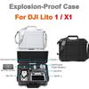 Взрывозащищенный защитный кейс для DJI Lito X1 / DJI Lito 1, пластиковый жесткий кейс, противоударная подкладка, с плечевым ремнем