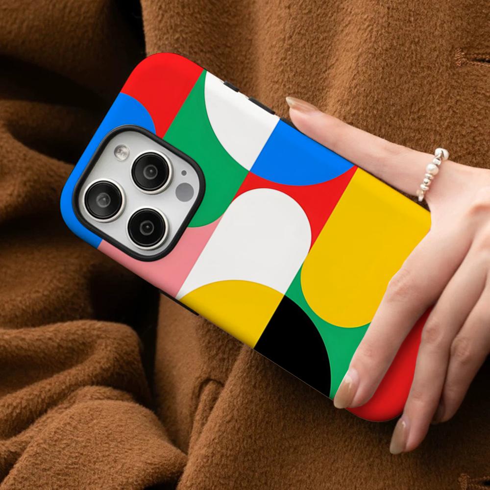 Художественный чехол для телефона Bauhaus Exhibition для IPhone 16 15 14 13 12 11 Pro Max Plus Samsung S24 S23 Ultra Глянцевый HD Жесткий ПК Чехол