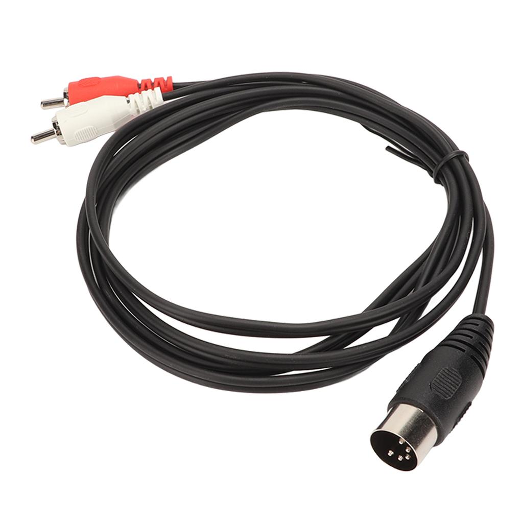 Кабель 5-контактный Din Male to 2 RCA Male с ПВХ-покрытием для проводов, кабель для подключения звука 2 RCA to Din для CD-плеера