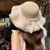 Summer French Sweet Bow Lace Hat Women's Beach Vacation Beach Hat Outdoor Photography Sun Protection Hat