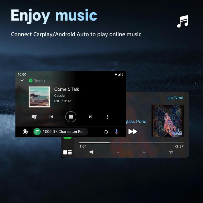 2 In1 Wireless CarPlay Android Auto Wireless Adapter Smart Mini AI Box WiFi Fast Connect for Toyota Nissan Ford Chevrolet Suzuki Plug and Play