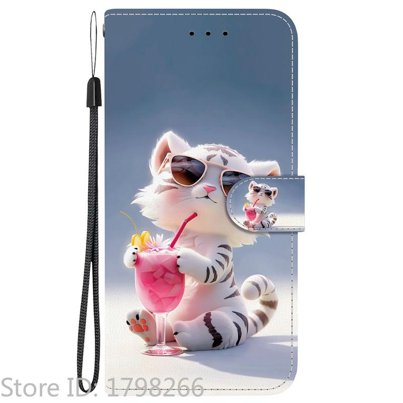 Элегантный цветной цветочный кошелек Чехол для телефона для Samsung Galaxy A27 5G SM-A276 A 27 Магнитная книжка Кожаная крышка Милый 3D-узор Capa