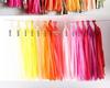 EU & US Romantic Wedding Room or Birthday Paper Tassel Curtain (35cm) DIY Festive Decoration