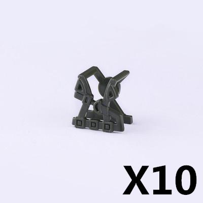MOC Военные Фигурки Аксессуары Строительные Блоки Шлем Жилет Ночного Видения Наколенники Тактический Пояс Защитная Маска Игрушки Дети J068