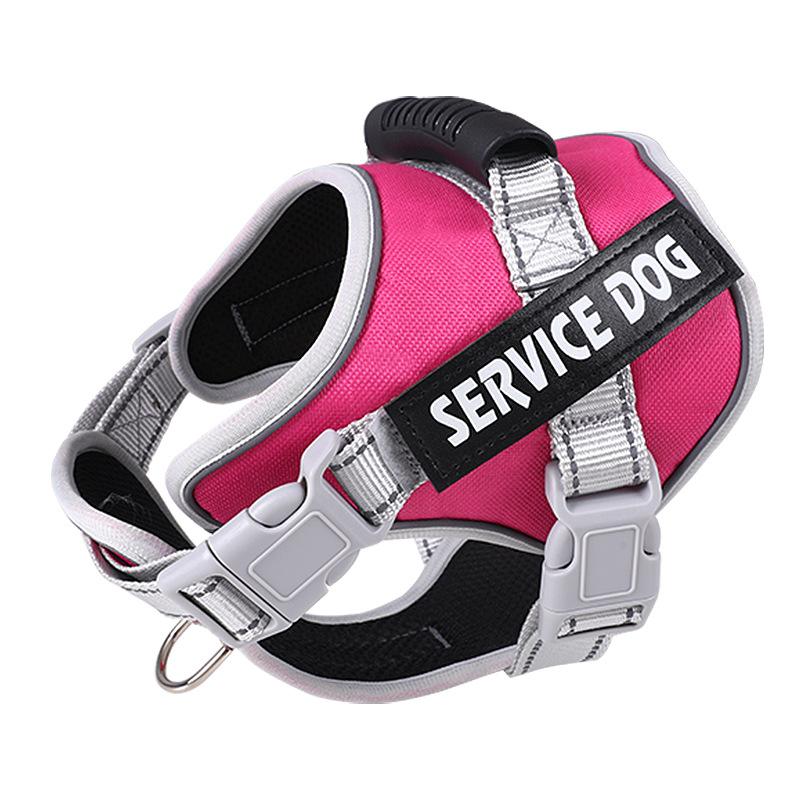 No Pull Dog Vest Harness Service Dog Chest Collars Puppy Accessories Tactical Train Medium Small Leash Set For All Breeds Dogs