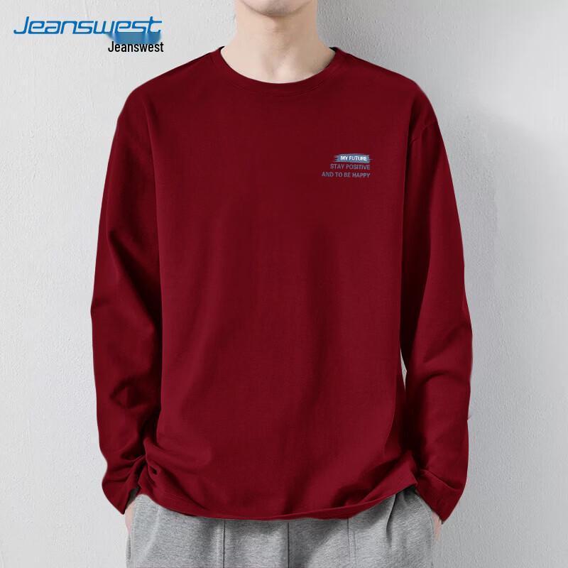 Jeanswest Men's Casual Print Long-Sleeve T-Shirt