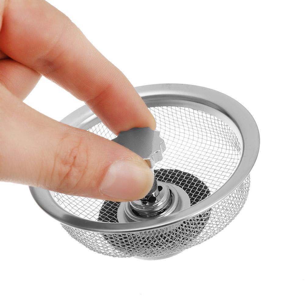 Waste Drainer Mesh Water Sink Plug Sink Strainer Plug Filter Basket Colander Food Hair Stopper