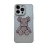 Rhinestone oil injection bear mobile phone case is suitable for Apple 16PROMAX diamond 15 anti-drop 14PRO fine hole 11/12