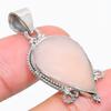 Natural Pink Opal Gemstone Handmade 925 Solid Sterling Silver Pendant 1.75" E3A21