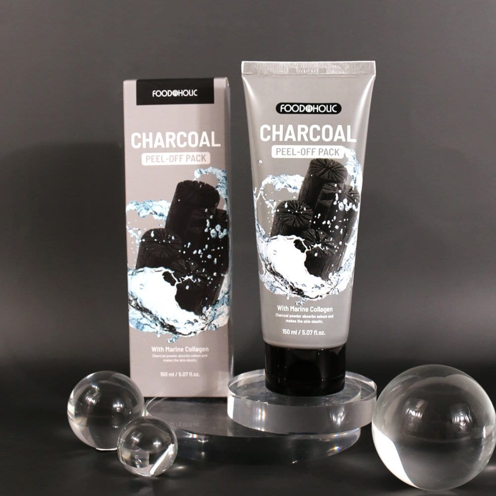 (2 куска) Foodaholic Collagen Peel Off Pack 150 мл / Уголь