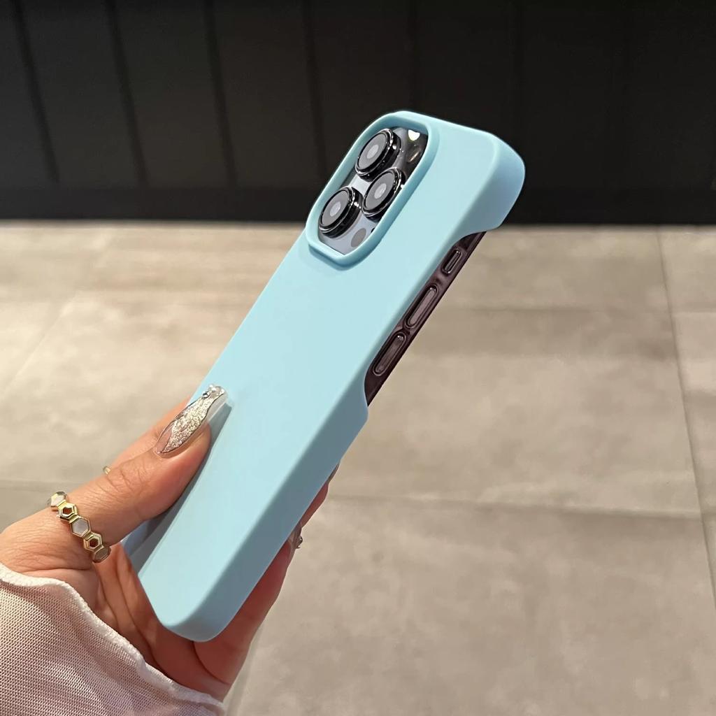 Simple Solid Color Without Borders for IPhone16promax Mobile Phone Case Liquid Silicone Apple 15 Anti Fall Soft Case