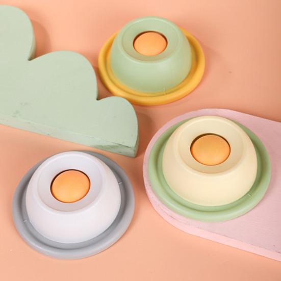 Миска для лизания для питомцев, забавная миска-медленное кормление с вращающимся шариком, шарик для лизания для кошек, диспенсер для жидкого лакомства, нескользящая миска для лизания для собак, игрушка для обогащения пищевого поведения, улучшающая пищеварение