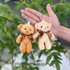 Delightful Short Soft Fur Bear Plush Keyring Perfect For Couples And Adorable Gifts