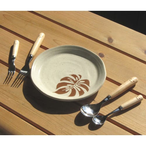 Nagao WaiWai Kitchen Dessert Spoon and Dessert Fork, Set of 2, Made in Japan