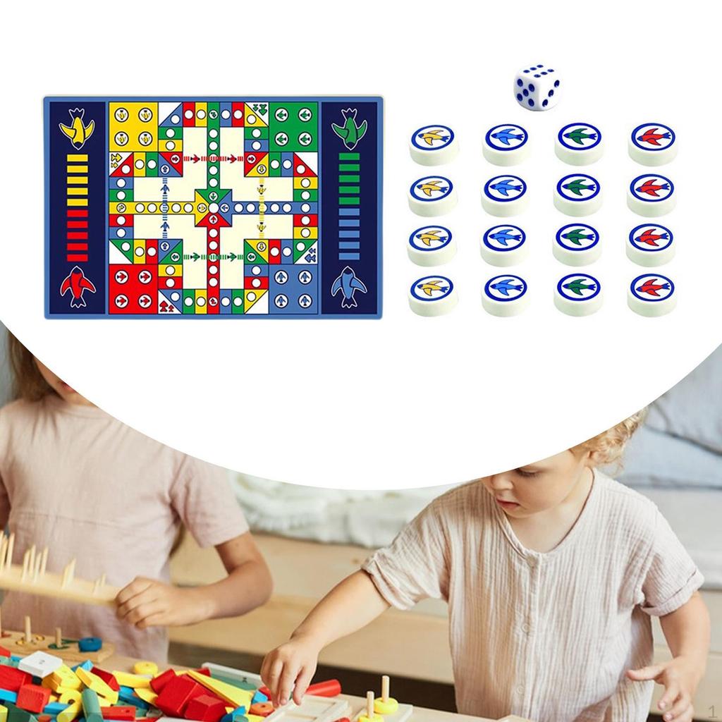 Flying Chess Carpet Crawling Mat Set Puzzles Easy To Carry Travel Game Pad Portable Board