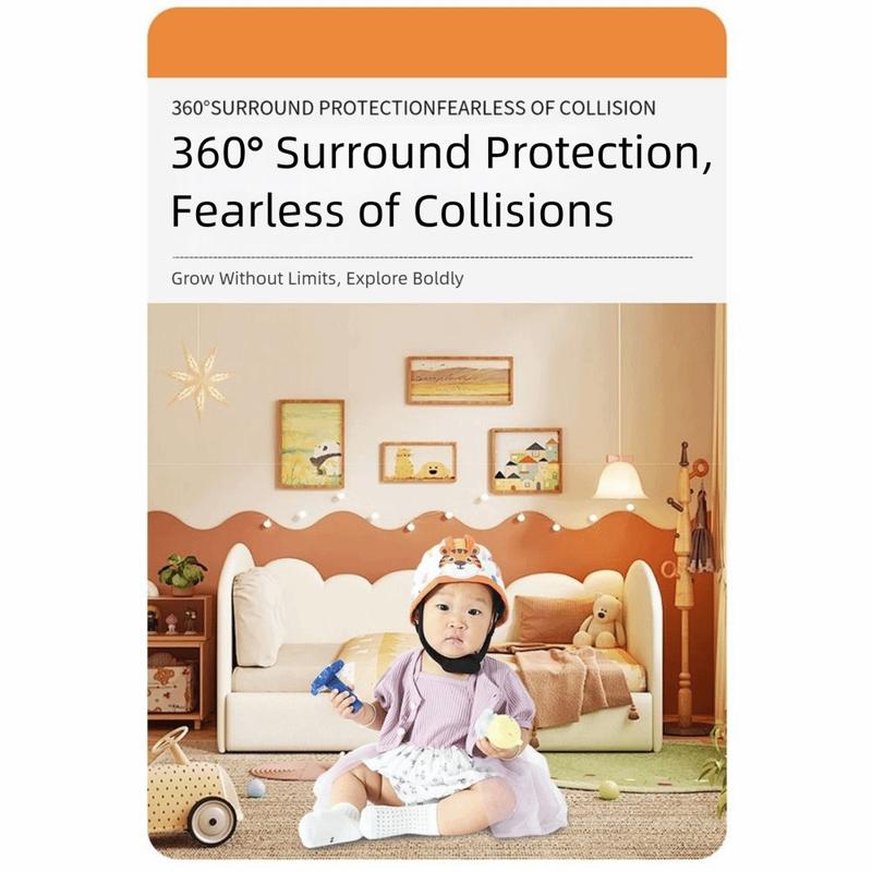 Breathable Adjustable Toddler Anti-Collision Safety Helmet, 360-Degree Baby Head Protector Hat, Comfortable Wear For Crawling & Learning Walking