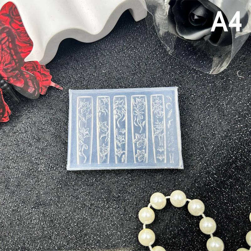 Cartoon Flower Shape Silicone Nail Mold Nail Stamping Nails Diy Nail Salon Design Stereoscopic Manicure Art Tool