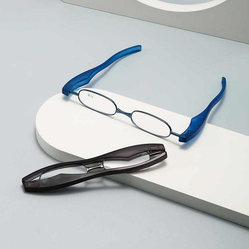 Folding Reading Glasses 360 Degree Rotation Portable Ultra-Light Reading Glasses Middle Old Reading Mirror