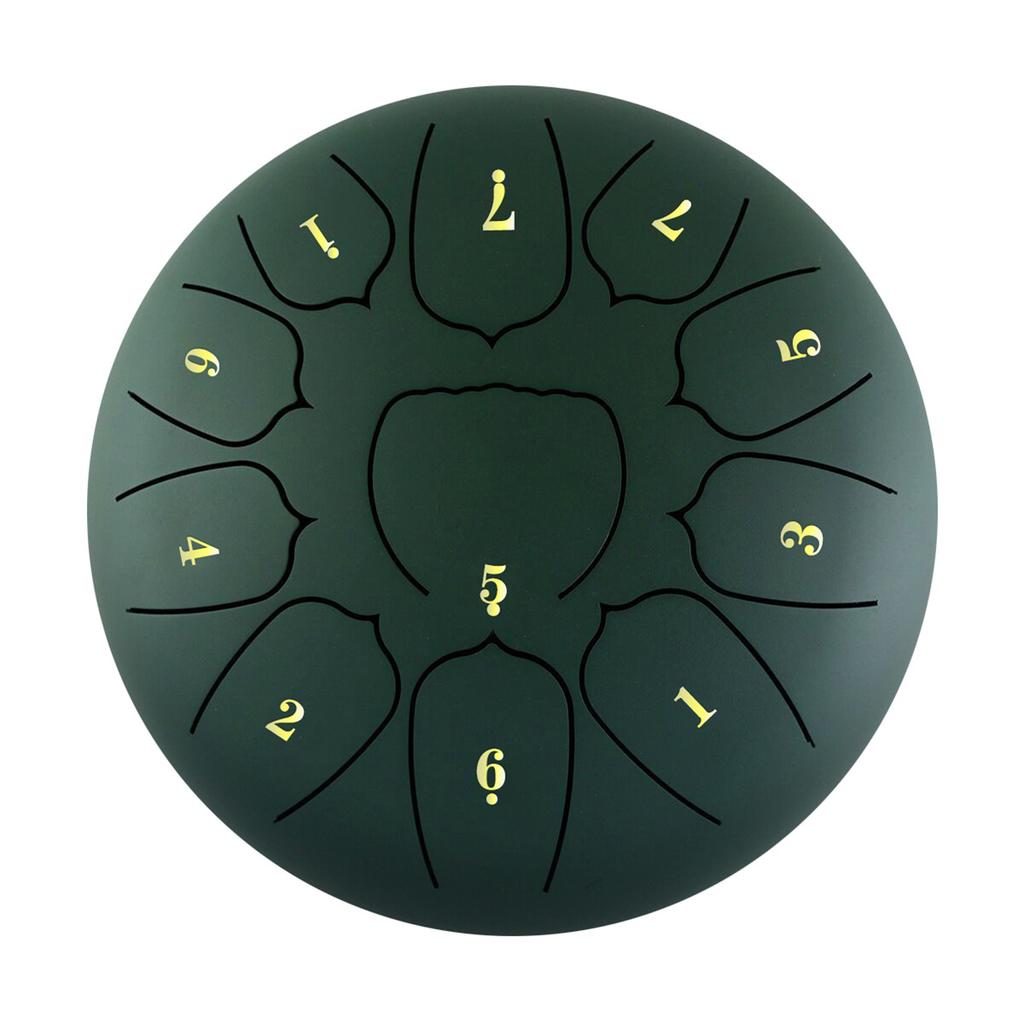 6 Inch Steel Tongue Drum 11 Notes Handpan Drum with Drum Mallet Finger Picks Percussion for