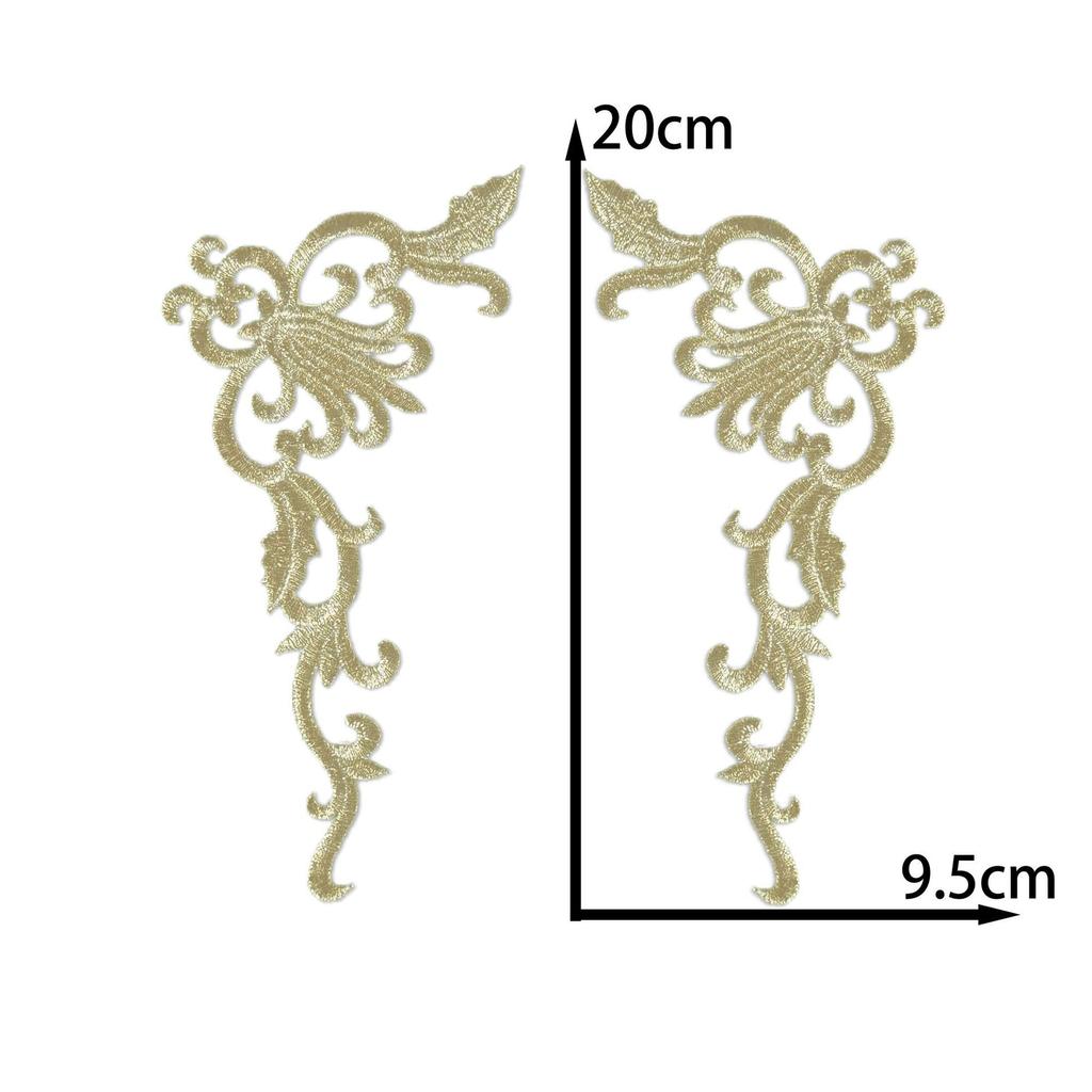 Chinese Embroidery Cloth Sticker Performance Costume Applique Embroidery Diy Handmade Clothing Accessories Drama Patch Dress Decoration