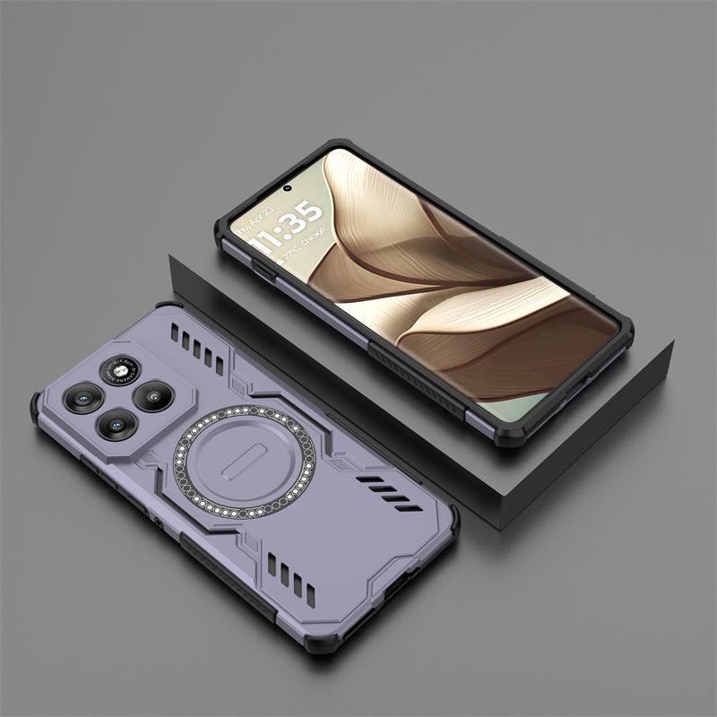 For Motorola Moto X70 Air Case For Moto X70 Air Anti-knock Armor Magnetic Adsorption Wireless Charge Cover For Moto X70 Air Case