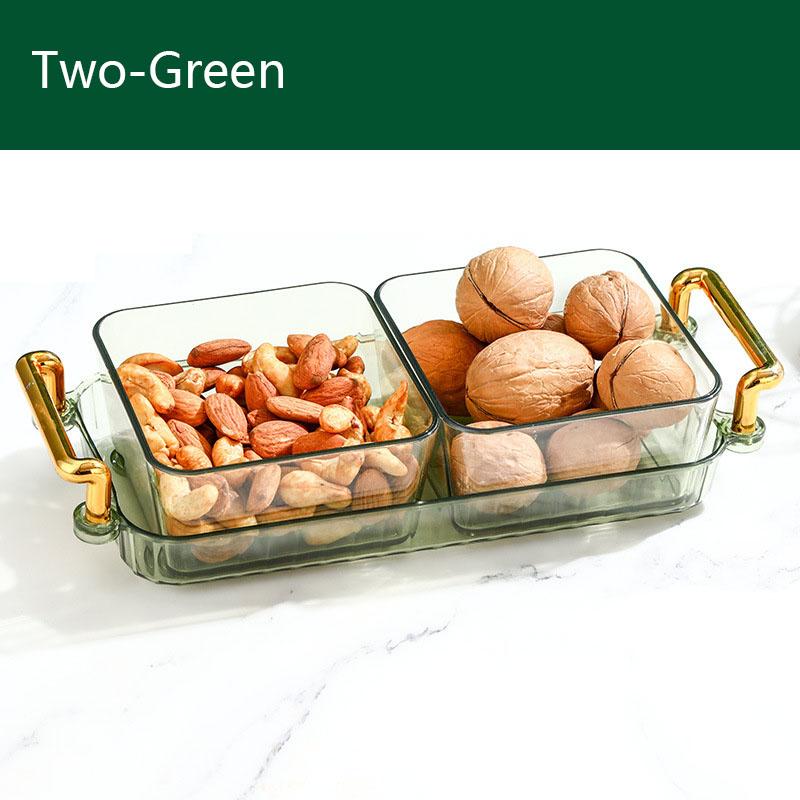 Простая роскошная фруктовая тарелка, закуски, раздельное блюдо, бытовая, гостиная, многофункциональный пластиковый поднос, упаковка для сухофруктов, коробка