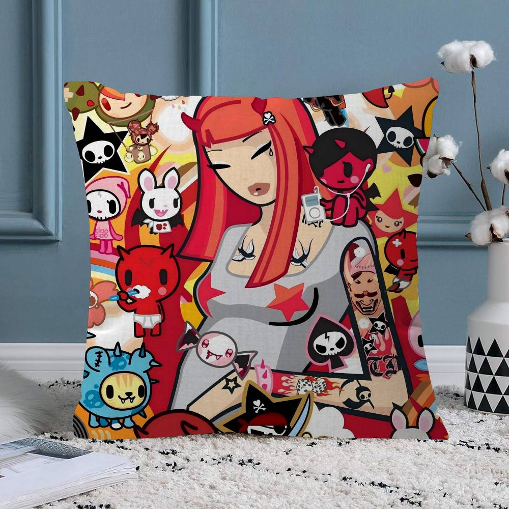 Cartoon Art Kawaii townTokidokiinside Pillow Anime Pillow Sofa Bed Head Pillow Cover Cushion Cover Fashion