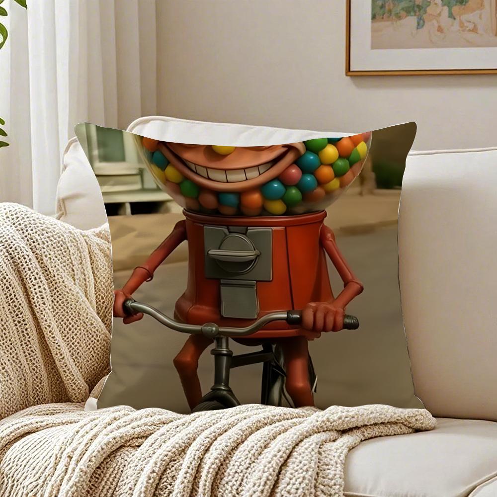 BBrainrot Abstract Animal Art Pillow Cushion Cover Pillowcase Antidustmite living Room Sofa Decor Cushion Room