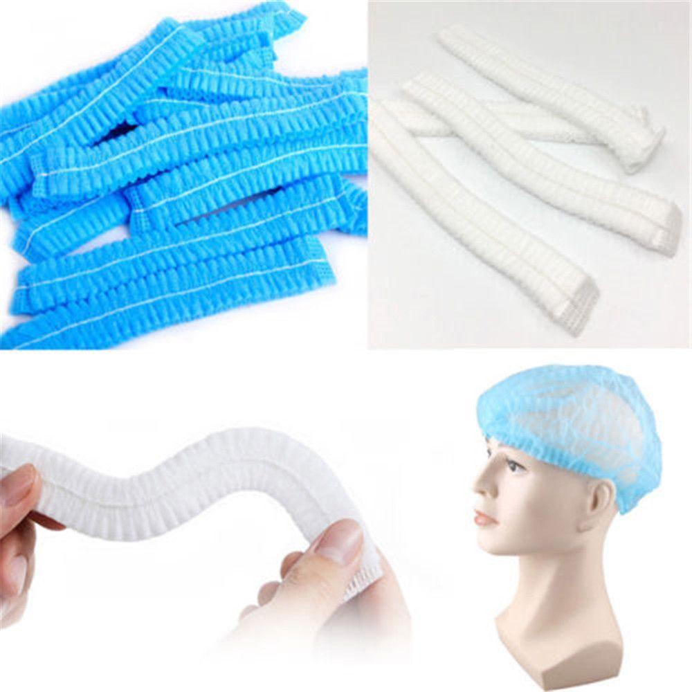 100 Pcs New Dustproof Stretch Eyebrows Tattoo Catering Hat Hair Net Caps Microblading