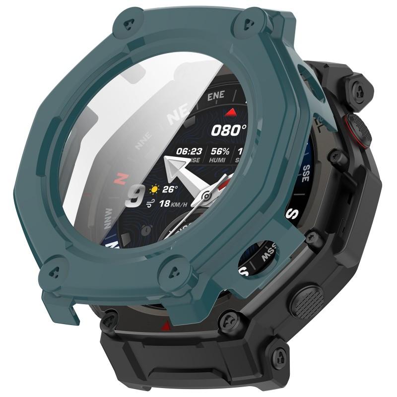 Tempered Glass Case For Amazfit T-REX 3 Pro/ T- Rex3 Smart Watch Full Cover Bumper for Huami Trex3 Pro 44mm 48m Shell Accessoies