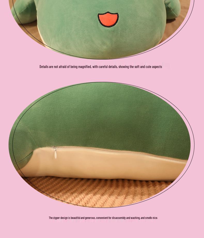 Soft Crocodile & Dinosaur Plush Body Pillow for Girls - Back Cushion & Leg-Clamping Sleeping Doll