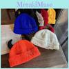 Color Acrylic Solid Knit Hat Elastic Fit Autumn Winter Cold Supplies Protection