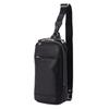 Takeo Kikuchi Men's Slim-Density One-Shoulder Bag (G8701062) In Saffiano-Style Black (019) 00 (FREE)