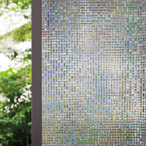 PROTEALL 3D Laser Window Film, Sun and Western Sun Protection, Blackout Sheet, Security, Shatterproof, UV Protection, Static Adhesive, Water-Replyable