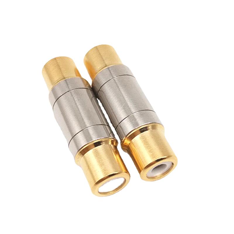 1/2 шт. Двойные разъемы RCA Аудиоадаптер Гнездо-Гнездо Конвертер Микрофон AV-адаптеры Для Домашнего Усилителя Динамика