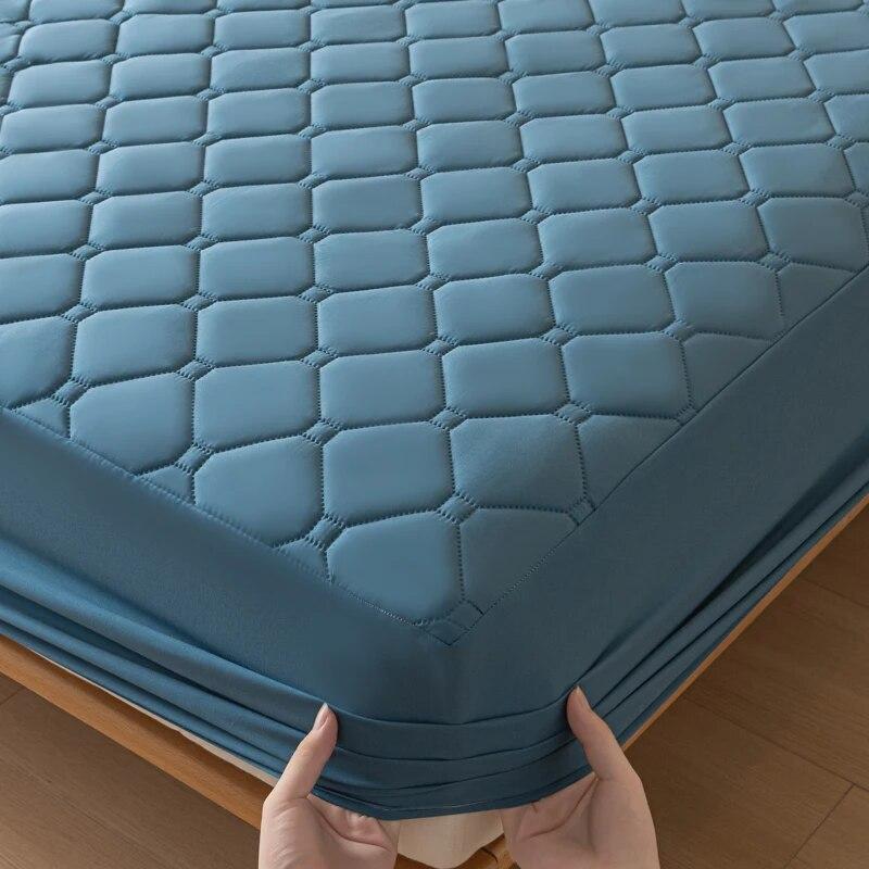 100% водонепроницаемый чехол на кровать, эластичный дышащий наматрасник для дома, спальни, отеля, водонепроницаемый наматрасник 140/160/200x200
