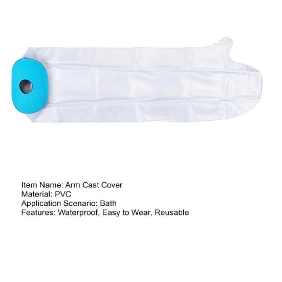 Гипсовая повязка на руку для взрослых Водонепроницаемая повязка для душа Гипсовая повязка Защитный рукав Многоразовая хирургия Запястье Рука