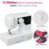 12 стежков Бытовая Портной DIY Одежда Мини Настольная Электрическая Швейная Машина 11,61''x5,11''x10,03''