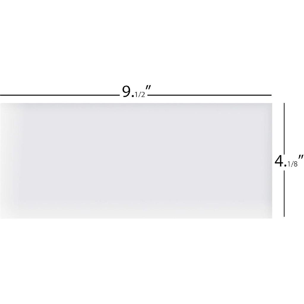 #10 Envelopes Letter Size Self Seal | 100 Business Mailing Security Peel and Sealing Envelope | 100% Tinted | no 10 White Windowless Legal Regular