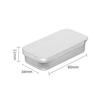 1PCS Small Empty Metal Tin Silver Black Rectangular Flip Storage Box Case Organizer for Money Coin Candy Key Container Jar Cans