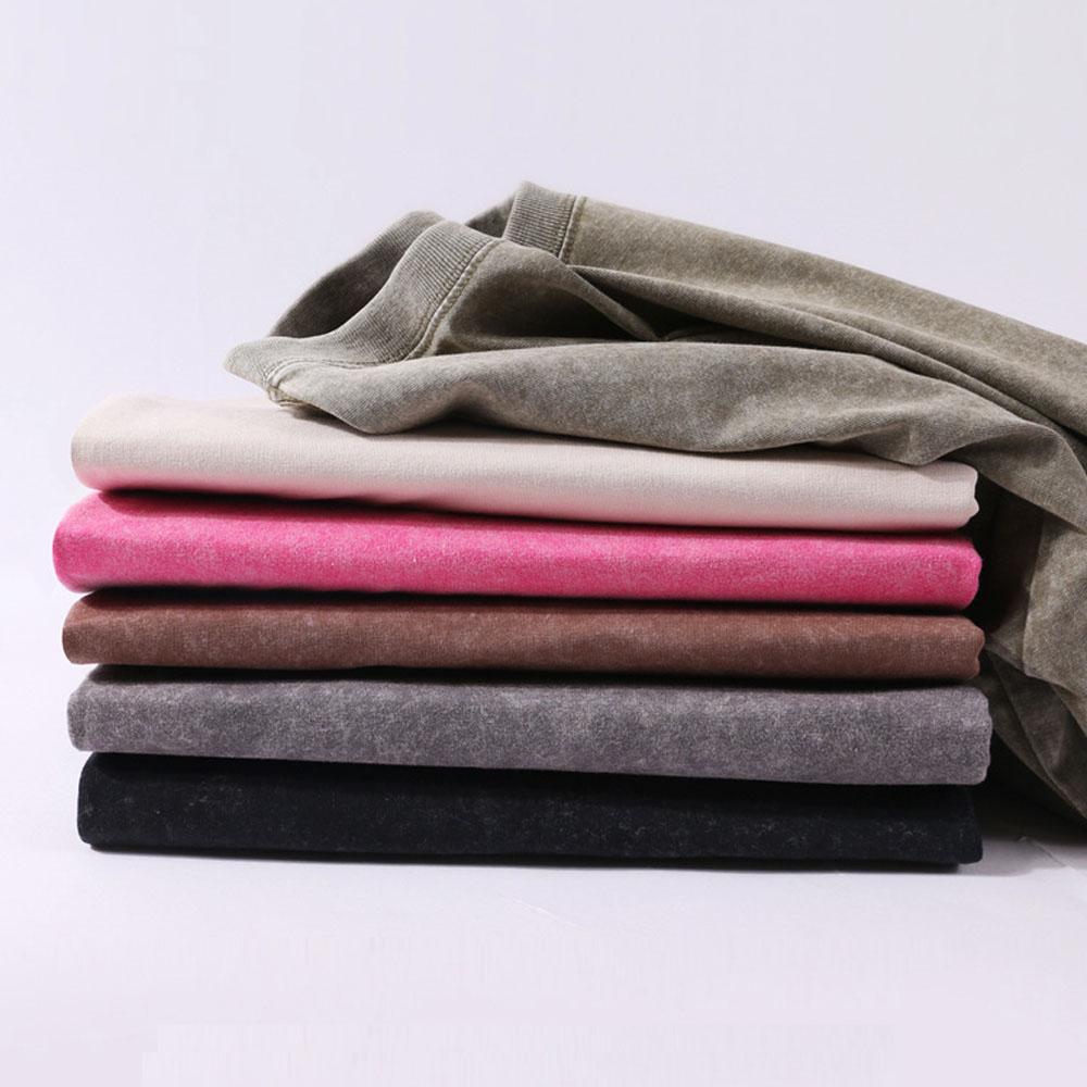 American Style Men's Women's Oversized High Quality Vintage Retro 100% Cotton Short Sleeve T-Shirts Tops Blouse For Men Streetwear