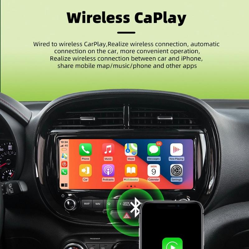 Беспроводной адаптер CarPlay 2 в 1 для Apple iPhone Android, быстрое подключение проводного адаптера Carplay Smart AI Box